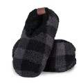 Kapcie chłopięce futro czarna krata.jpg