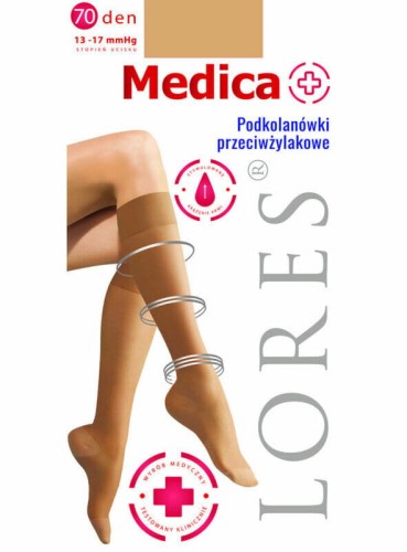 Podkolanówki przeciwżylakowe Lores Medica