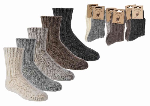Skarpetki z wełną alpaki ciepłe i grube