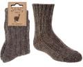 Skarpetki z wełną alpaki ciepłe i grube brązowe
