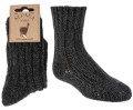 Skarpetki z wełną alpaki ciepłe i grube czarne