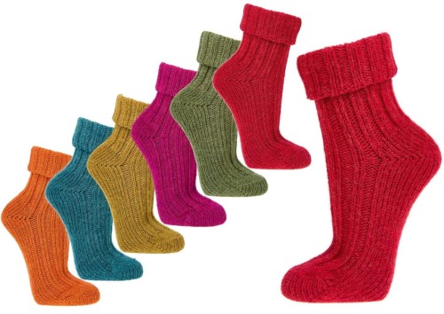 Przejdź do produktu Skarpetki ALPAKA SOCKS 4 FUN Wywijane Kolorowe