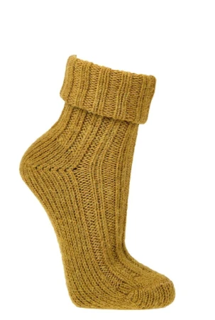 Skarpetki ALPAKA SOCKS 4 FUN Wywijane Kolorowe Musztarda
