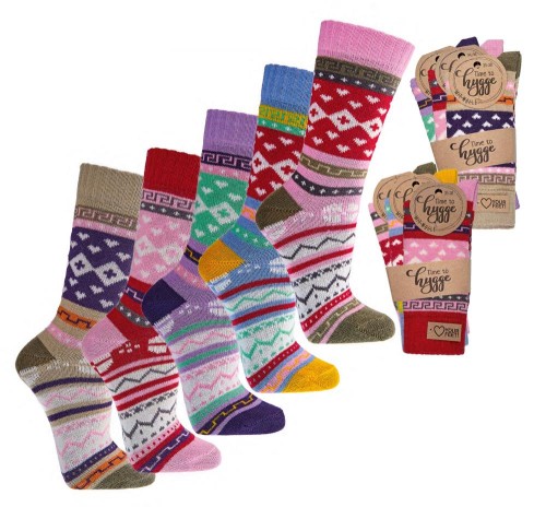 Przejdź do produktu Skarpetki Wełniane SOCKS 4 FUN Kolorowe Ciepłe 