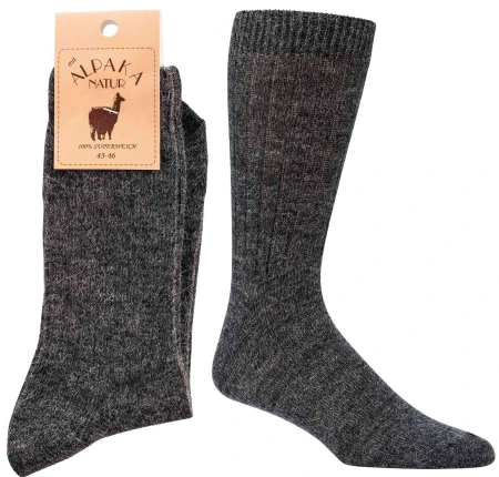 Skarpetki ALPAKA SOCKS 4 FUN Gładkie czarne