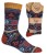 Skarpetki z Wełną SOCKS 4 FUN w Norweskie Wzory Granatowe