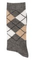 Skarpetki ALPAKA SOCKS 4 FUN w ROMBY Popielate Ciemny