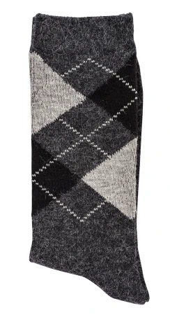 Skarpetki ALPAKA SOCKS 4 FUN w ROMBY Grafitowe