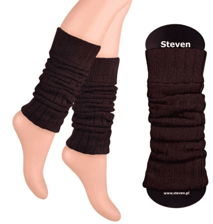Ocieplacze na łydki getry na buty Art. 068 Steven Brąz