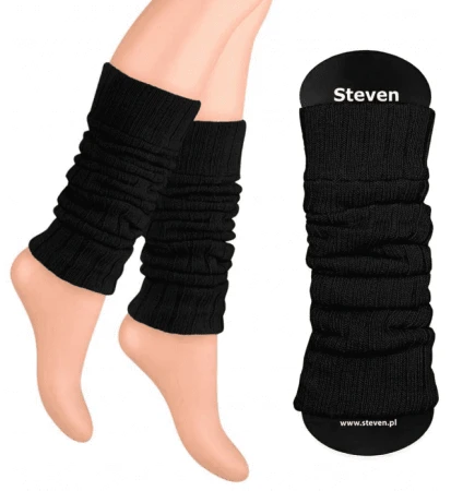 Ocieplacze na łydki getry na buty Art. 068 Steven czarne
