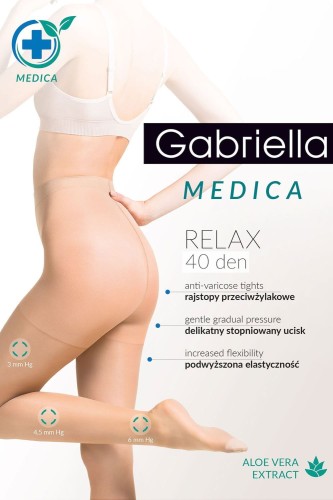 Przejdź do produktu Rajstopy Gabriella Medica Relax 40 