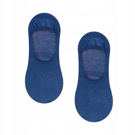 Stopki do Mokasynów bawełniane Męskie + Silikonowy Zapiętek jeans
