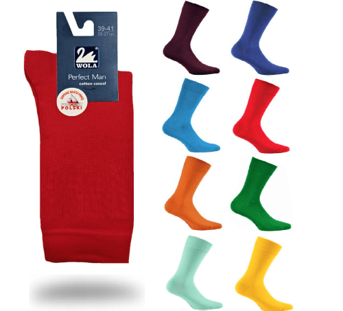 Przejdź do produktu Skarpetki Wola Perfect Man Kolorowe cotton casual