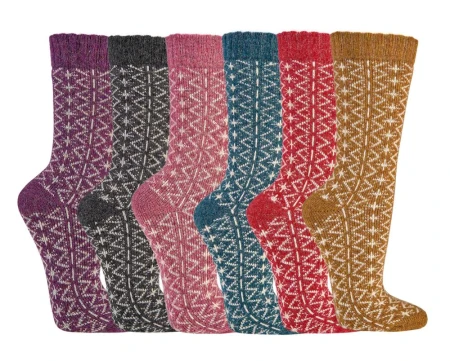 Skarpetki Wełniane SOCKS 4 FUN Kolorowe Ciepłe