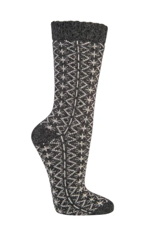 Skarpetki Wełniane SOCKS 4 FUN Kolorowe Ciepłe Czarne
