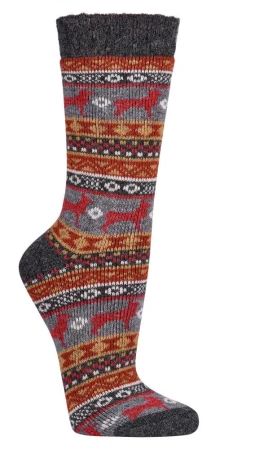 Skarpetki Wełniane SOCKS 4 FUN Kolorowe Ciepłe Czarne