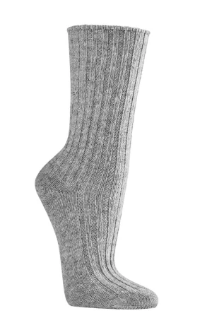 Skarpetki WEŁNIANE SOCKS 4 FUN Gładkie Popiel