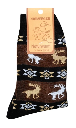 Skarpetki z Wełną Socks 4 Fun Wzorzyste czarne