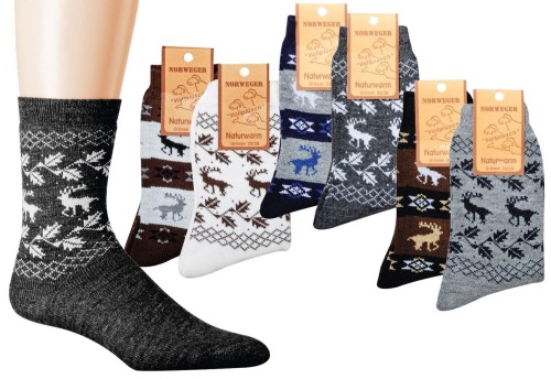 Przejdź do produktu Skarpetki z Wełną Socks 4 Fun Wzorzyste
