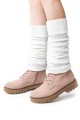 Ocieplacze na łydki getry na buty Art. 095 Steven białe