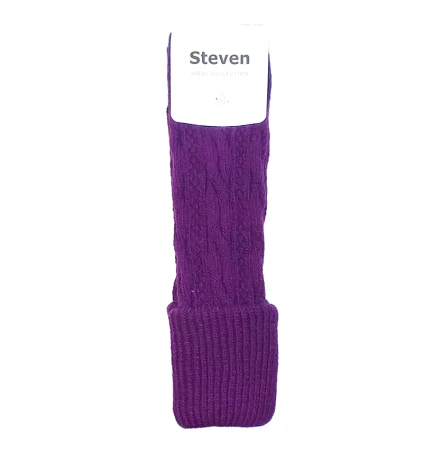 Ocieplacze na łydki getry na buty Art. 095 Steven Fioletowe
