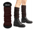 Ocieplacze na łydki getry na buty Art. 092 Steven brązowe
