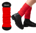 Ocieplacze na łydki getry na buty Art. 092 Steven czerwone