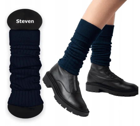 Ocieplacze na łydki getry na buty Art. 092 Steven granat
