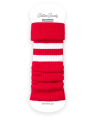 Getry / Ocieplacze Steven 043 Bawełniane Dziecięce czerwone w paski