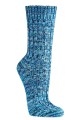 Skarpetki Miękkie Bawełniane Melange niebieskie