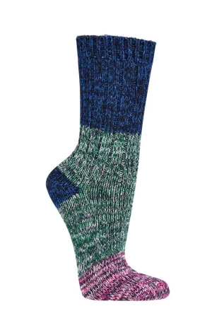 Skarpetki Miękkie Bawełniane Melange granat