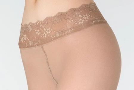 Rajstopy Biodrówki Marilyn EROTIC VITA BASSA 15 Beżowe