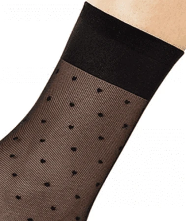 Skarpetki Cienkie w Kropki FORTE SL-716 MARILYN Nero