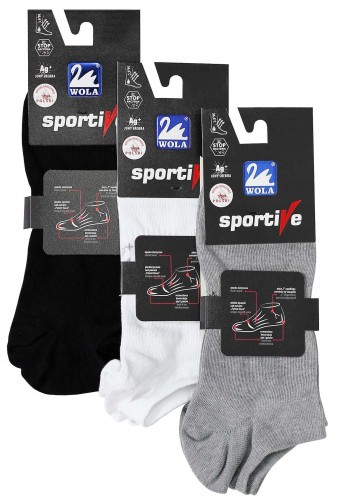 Stopki Sportive Męskie Wola z Jonami Srebra