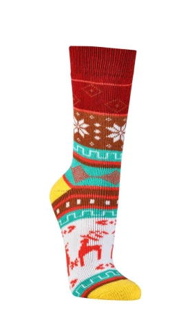 Skarpetki Bawełniane SOCKS 4 FUN Kolorowe Ciepłe Czerwone
