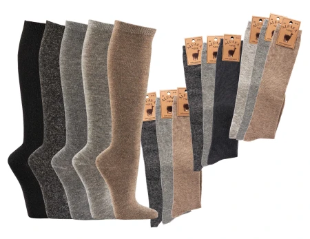 Podkolanówki z Wełną Alpaki Socks 4FUN