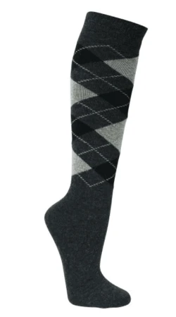 Podkolanówki z Wełną Alpaki Socks 4FUN Grafitowe