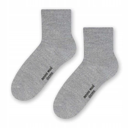 Skarpetki Damskie z Wełny Merynosów Steven Merino Wool Popiel