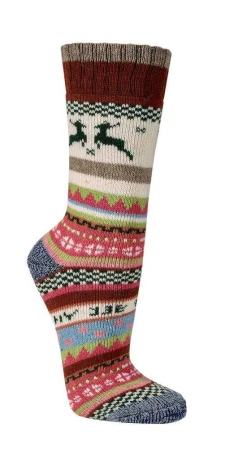 Skarpetki Wełniane SOCKS 4 FUN Kolorowe Ciepłe popiel.jpg