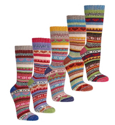 Przejdź do produktu Skarpetki Wełniane SOCKS 4 FUN Kolorowe Ciepłe   