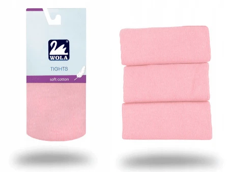 Rajstopki Wola cienkie bawełniane soft cotton Pink C03