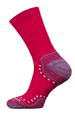 Skarpety Trekkingowe Premium 65% WEŁNA Alpaka + Merino  Różowe