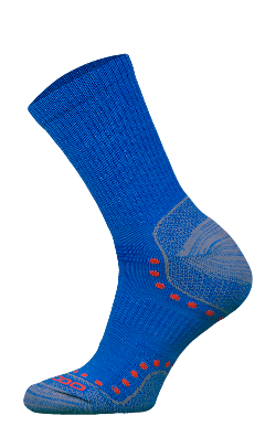 Skarpety Trekkingowe Premium 65% WEŁNA Alpaka + Merino  Niebieskie