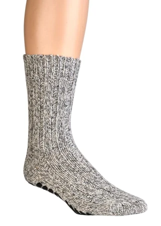 Skarpetki Wełniane SOCKS 4 FUN Bardzo Ciepłe z ABS-em popiel