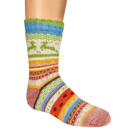 Skarpetki Wełniane Dziecięce SOCKS 4 FUN Kolorowe Ciepłe zielone_optimized.jpg