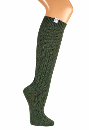 Podkolanówki damskie z Wełną Merino zielone_optimized.jpg