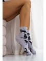 Skarpetki Damskie w Koty Milena Śmieszne popiel.jpg
