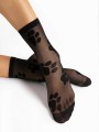 Skarpetki Wzorzyste Fiore Paw Paw Zwierzęce Łapki black