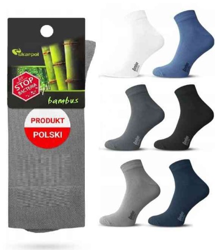 Skarpety Bambusowe Krótkie Zakostki Silver Protection