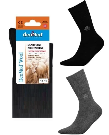 Skarpety z Wełną Merino Beziciskowe i Cienkie DeoMed Wool